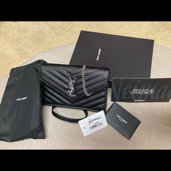 Yves Saint Laurent Handbags - YSL WOC new black bag!